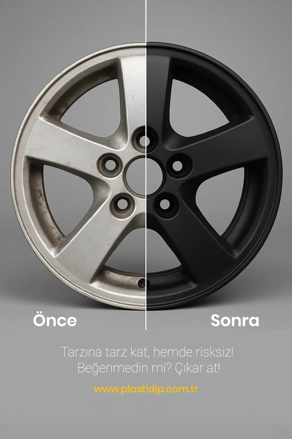 Jant Folyo - Sprey - 400 ml - Mat Siyah