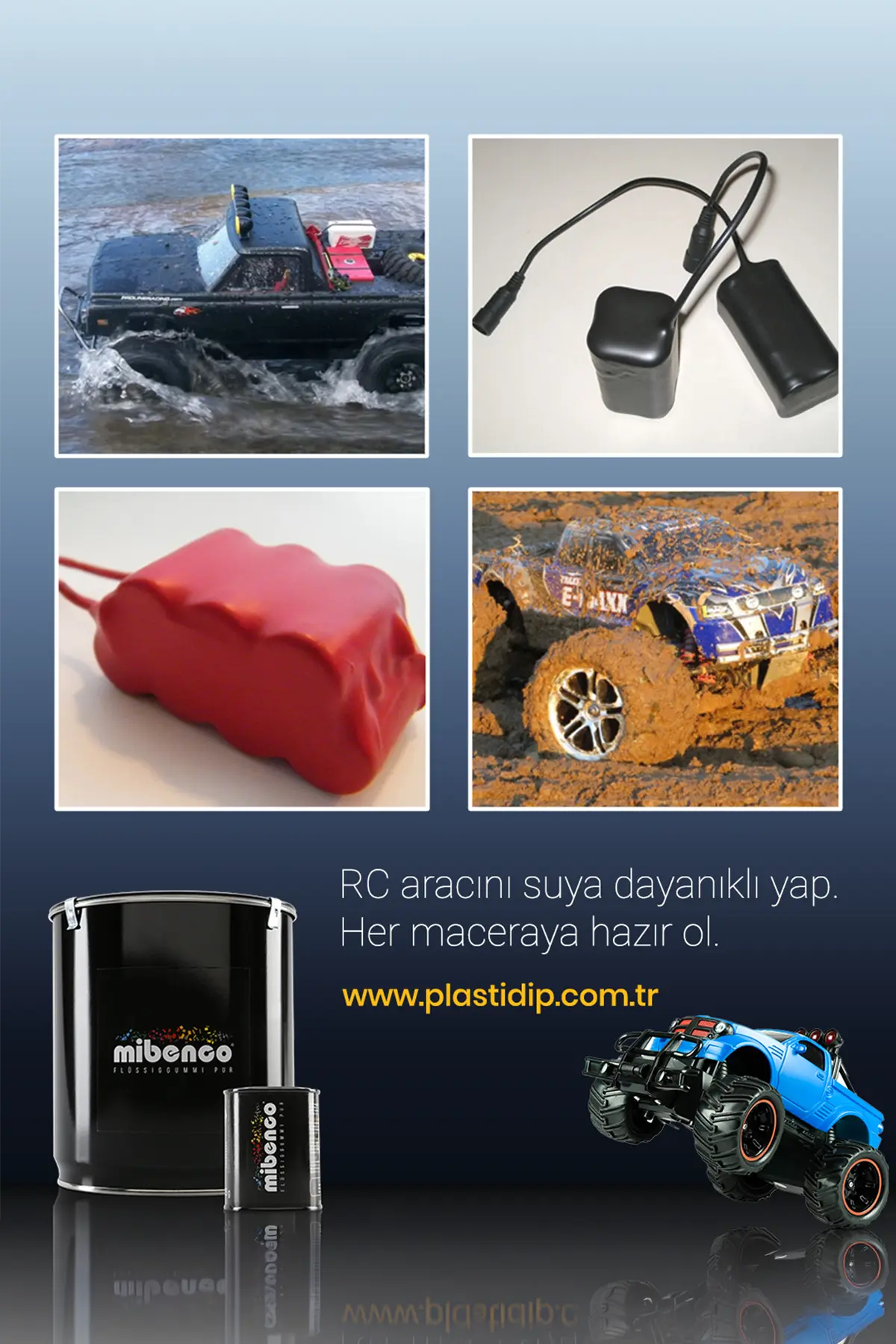 mibenco - Pur - 175g - Parlak Beyaz - Daldırma Kaplama