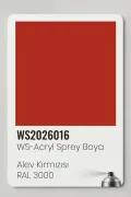 WS-Acryl Sprey Boya 400ml – Alev Kırmızısı RAL 3000