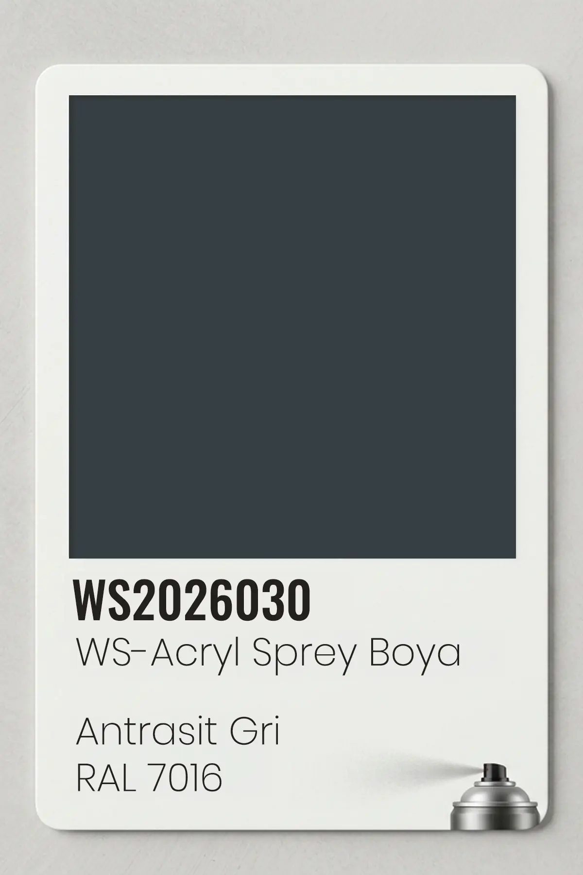 WS-Acryl Sprey Boya 400ml – Antrasit Gri RAL 7016