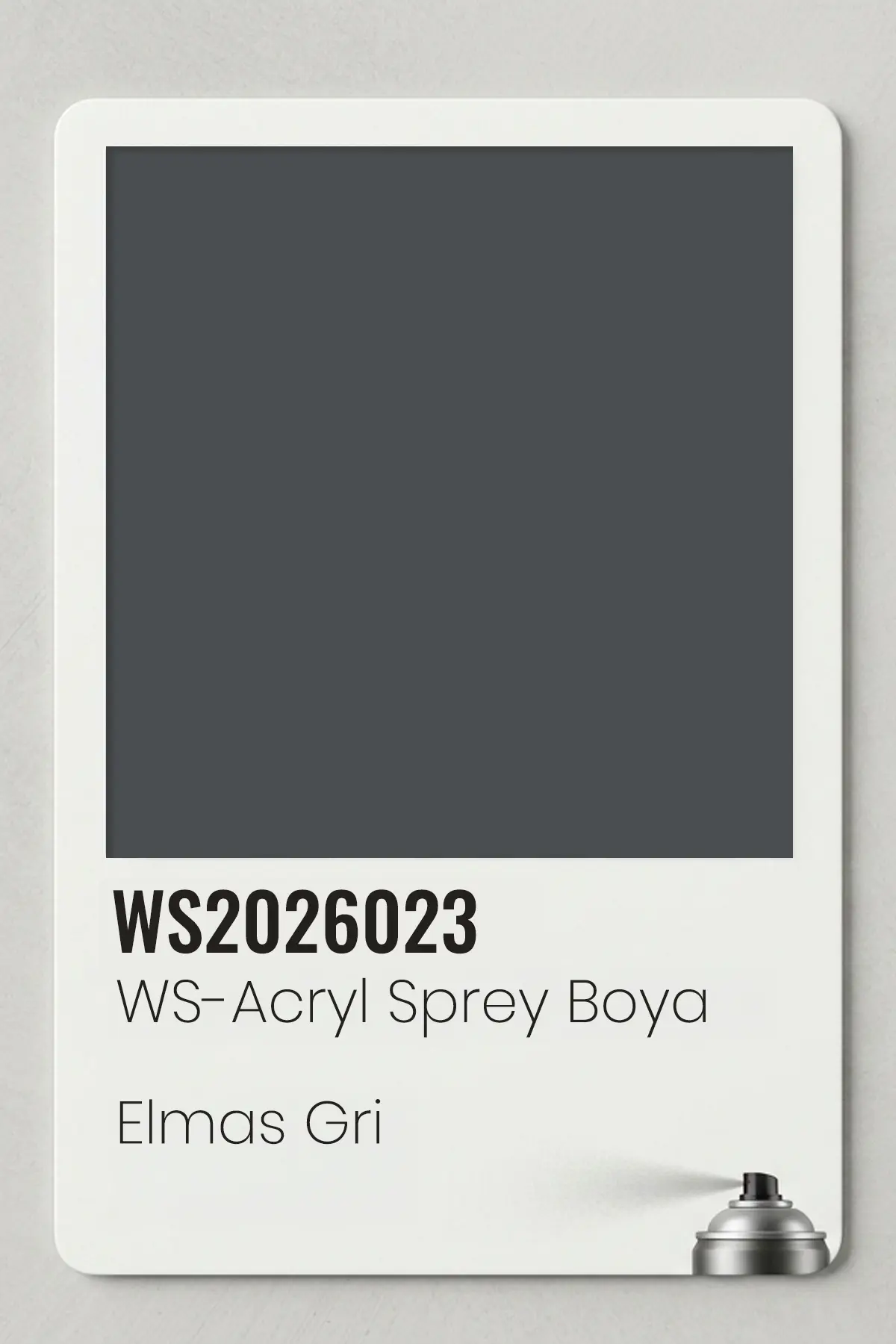 WS-Acryl Sprey Boya 400ml – Elmas Gri
