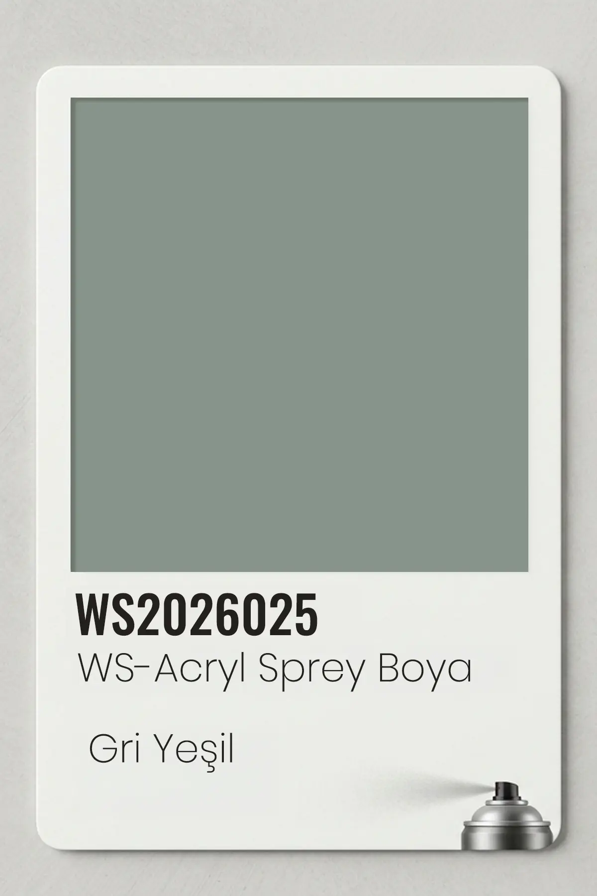 WS-Acryl Sprey Boya 400ml – Gri Yeşil