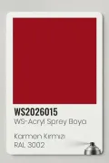 WS-Acryl Sprey Boya 400ml – Karmen Kırmızı RAL 3002