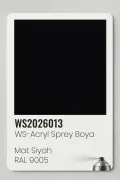 WS-Acryl Sprey Boya 400ml – Mat Siyah RAL 9005