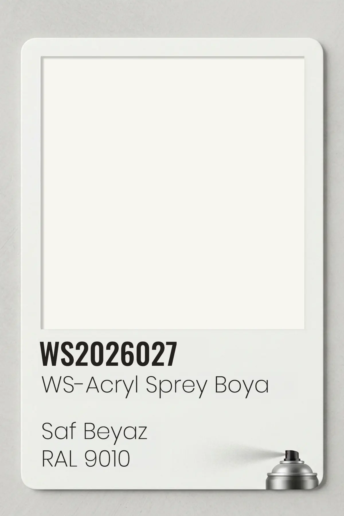 WS-Acryl Sprey Boya 400ml – Saf Beyaz RAL 9010