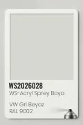 WS-Acryl Sprey Boya 400ml – VW Gri Beyaz RAL 9002