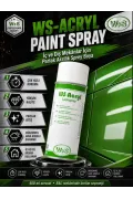 WS-Acryl Sprey Boya 400ml – Parlak Siyah Jet Black RAL 9005