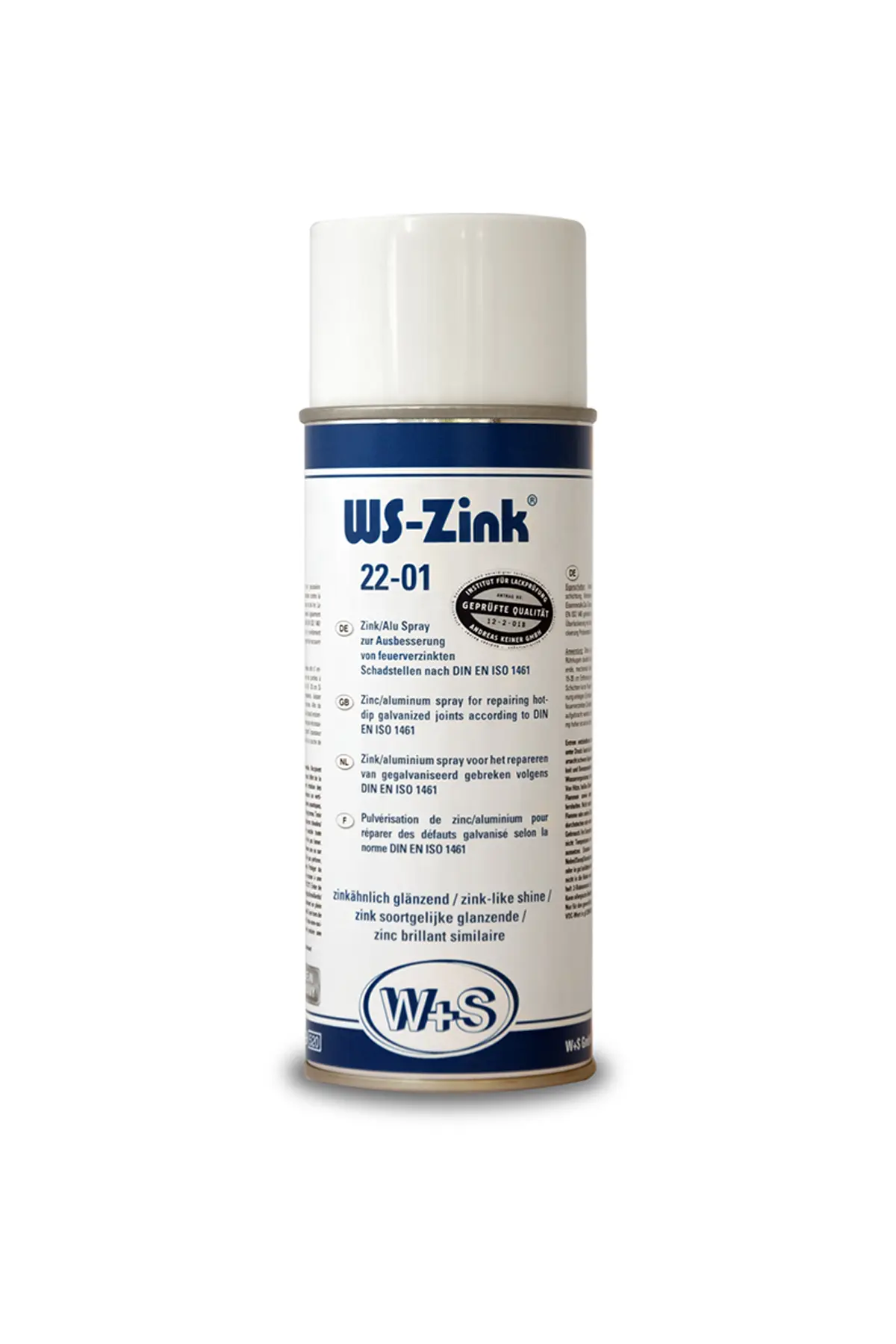 WS-Zink® 22-01 Çinko Kaplama Spreyi – Soğuk Galvaniz (400ml)