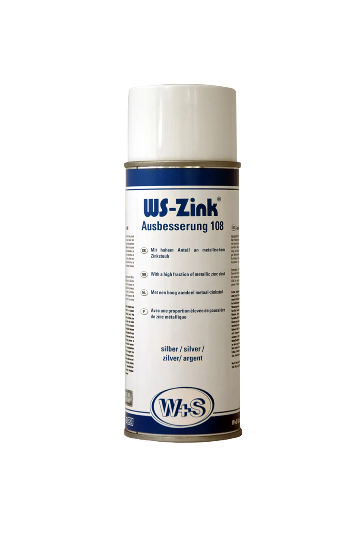 WS-Zink® 108 Galvaniz Tamir Spreyi – Sıcak Daldırma Görünüm (400ml)