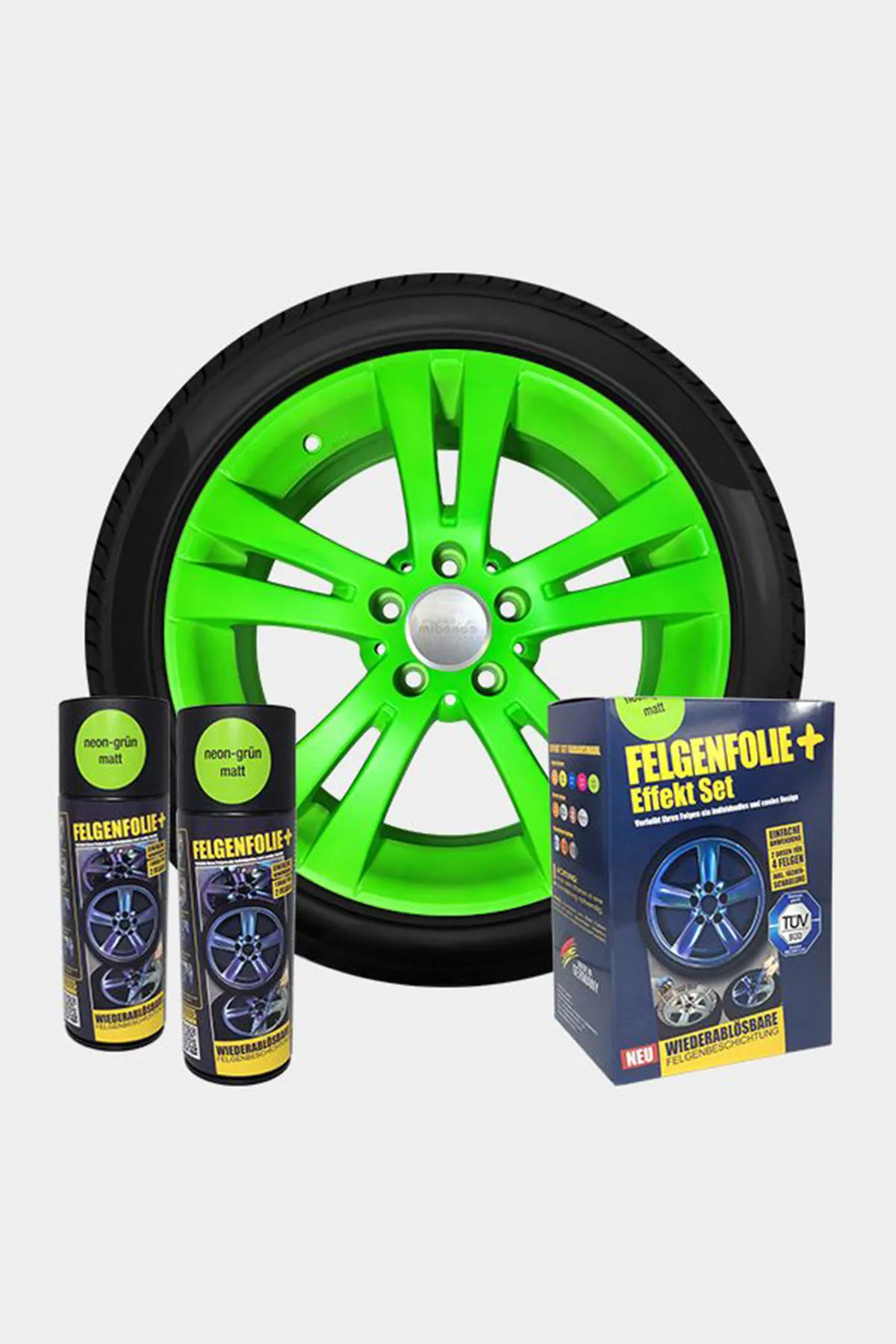 Jant Folyo - Efekt Set - 2x 400 ml - Neon Yeşil