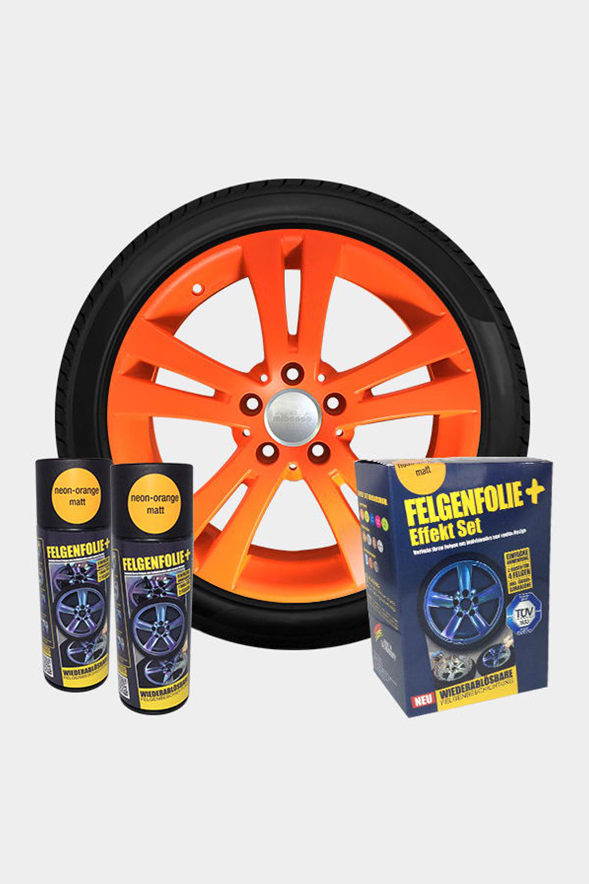 Jant Folyo - Efekt Set - 2x 400 ml - Neon Turuncu