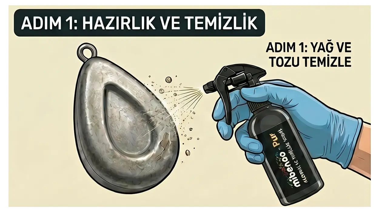 mibenco ön temizleyici ile olta kurşunu temizliği